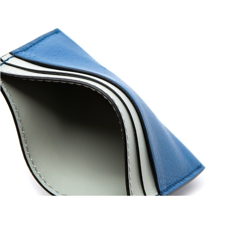Burberry Accessories WSLG Card Case Supple/Goat Leather Bleu Hydra Colorblock Cardcase 4074982