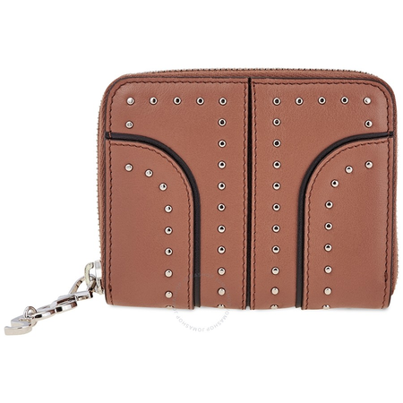 Tod's Ladies Zip Around Wallet Sella Brown/Black Anb Pf. Ziparnd Picc XAWANBAD200IYC208O