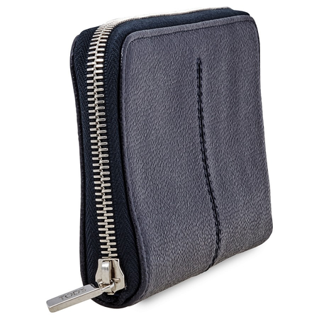 Tod's Tods Men's Long Yen Wallet Navy/Blue P.F.Zip Ard Nuo Cc 20X9.5 XAMACHA1400TNP0U51