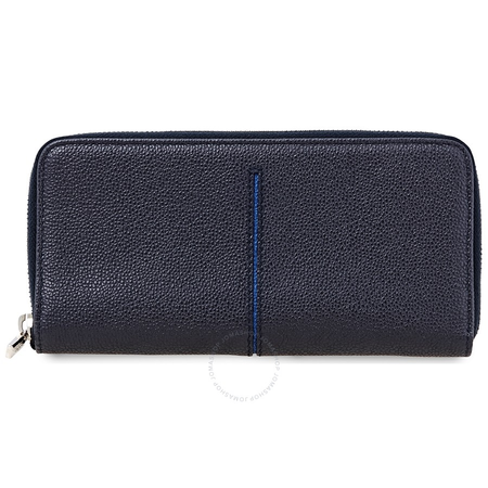 Tod's Tods Men's Long Yen Wallet Navy/Blue P.F.Zip Ard Nuo Cc 20X9.5 XAMACHA1400TNP0U51