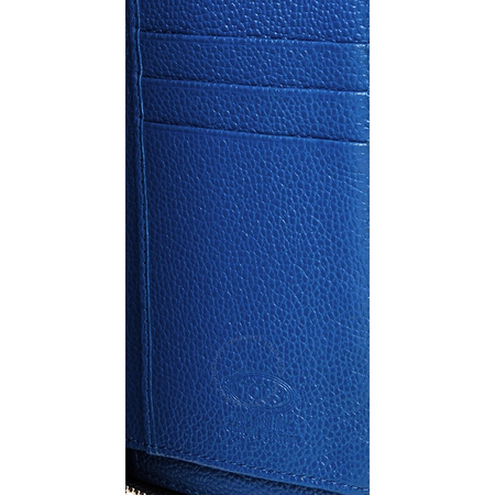 Tod's Tods Men's Long Yen Wallet Navy/Blue P.F.Zip Ard Nuo Cc 20X9.5 XAMACHA1400TNP0U51