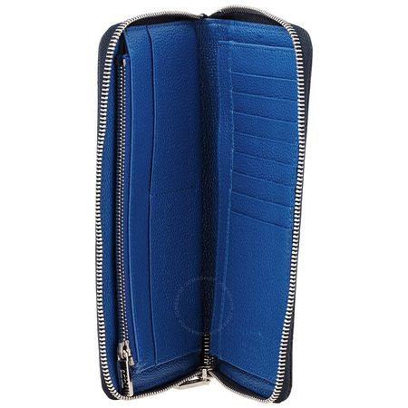 Tod's Tods Men's Long Yen Wallet Navy/Blue P.F.Zip Ard Nuo Cc 20X9.5 XAMACHA1400TNP0U51