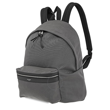 Saint Laurent YSL Men's Backpack City Gray/Black Sl Bkpk Plain 534967GIV3F1167