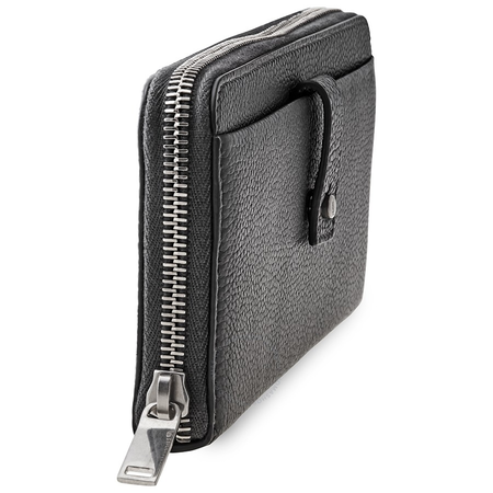 Saint Laurent YSL Men's Zip Around Wallet Dark Grey Sl Sdj Souple Os Zpard 508161DTI0E1112