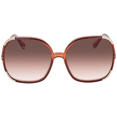Chloe Myrte Brown Gradient Ladies Sunglasses CE719SD21060