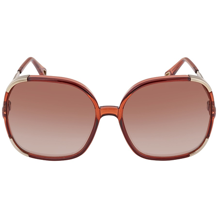 Chloe Myrte Brown Gradient Ladies Sunglasses CE719SD22360