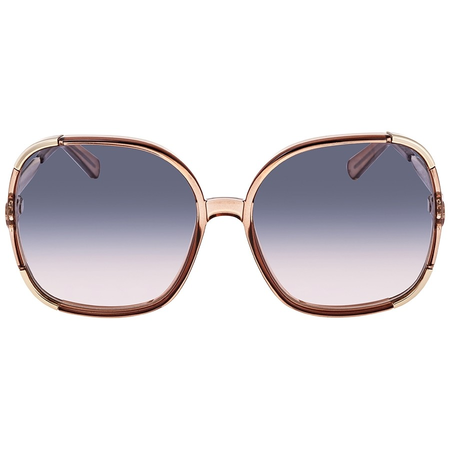 Chloe Myrte Brown Grey Gradient Ladies Sunglasses CE719S24860