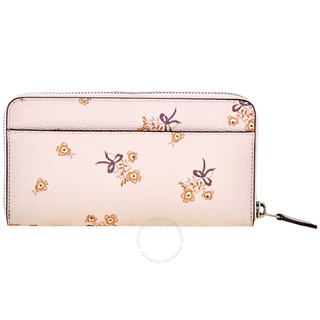 Coach Ladies Zip Around Wallet Leather Ice Pink Flrl Bw Acc Zip 29969 SVNIX