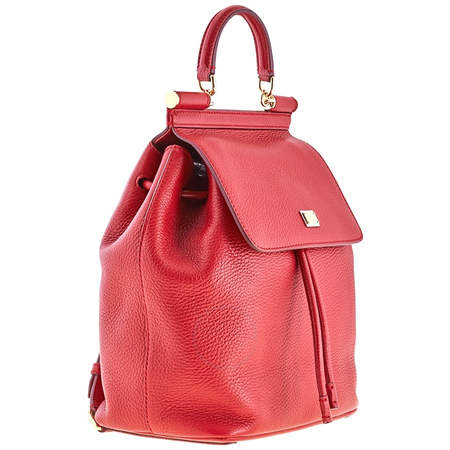 Dolce and Gabbana Dolce & Gabbana Ladies Backpack Red Backpack Sicily Med Deer BB6036 A8034 87515
