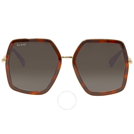 Gucci Brown Gradient Square Sunglasses GG0106S 002 56 GG0106S 002 56