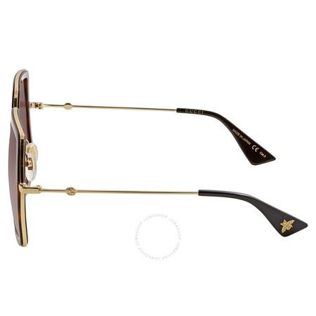 Gucci Brown Gradient Square Sunglasses GG0106S 002 56 GG0106S 002 56
