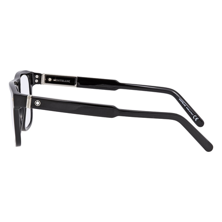 Montblanc Shiny Black Men's Rectangle Eyeglasses MB0704 001 54 MB0704  001 54