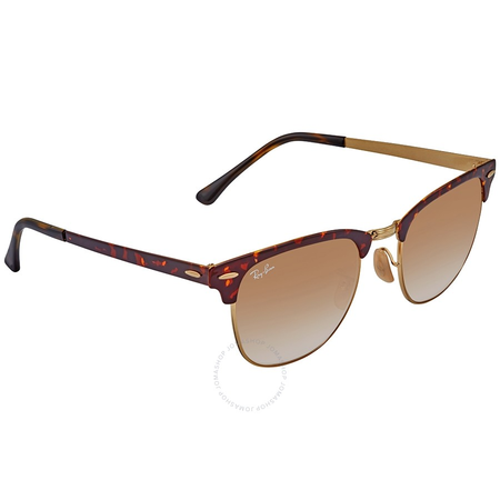 Ray Ban RayBan Clubmaster Metal Light Brown Gradient Sunglasses RB3716 90085151 RB3716 90085151