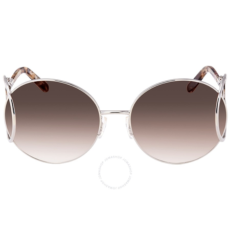 Chloe Brown Gradient Round Ladies Sunglasses CE124S1804360