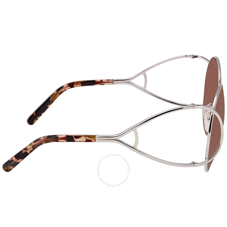 Chloe Brown Gradient Round Ladies Sunglasses CE124S1804360