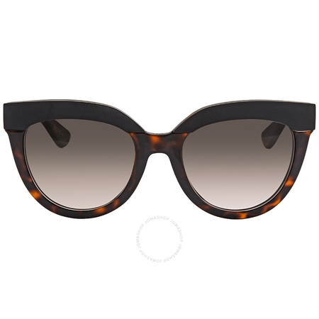 Dior Brown Cat Eye Ladies Sunglasses DIORSOFT1F EDJ/HA DIORSOFT1F EDJ/HA