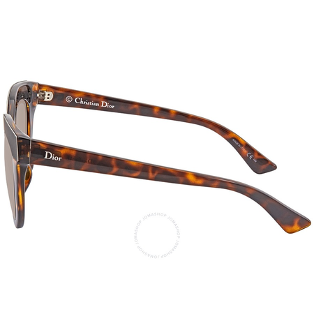 Dior Brown Cat Eye Ladies Sunglasses DIORSOFT1F EDJ/HA DIORSOFT1F EDJ/HA