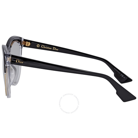 Dior Sight Light Grey Gradient Cat Eye Ladies Sunglasses DIORSIGHT1F K4X/96 56 DIORSIGHT1F K4X/96 56