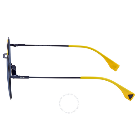 Fendi Blue Rectangular Sunglasses FF M0021/S PJP/C3 54 FF M0021/S PJP/C3 54
