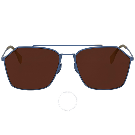 Fendi Brown Rectangular Sunglasses FF M0022/F/S MVU/70 59 FF M0022/F/S MVU/70 59