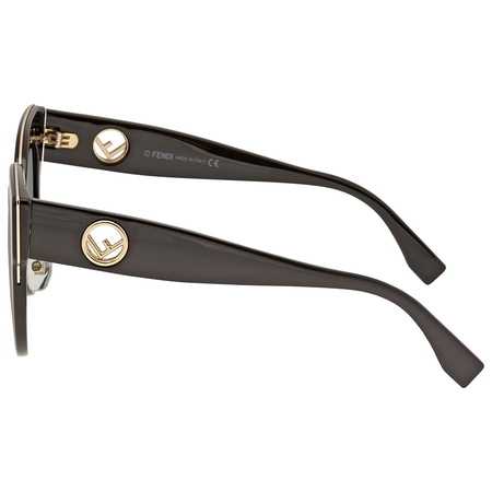 Fendi Fendi F is Fendi Grey Blue Shaded Butterfly Ladies Sunglasses FF0360GS8079O51 FF0360GS8079O51