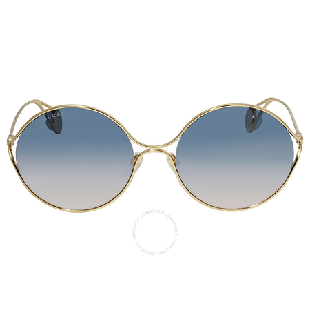Gucci Bicolor Gradient Round Sunglasses GG0253S-003 58 GG0253S-003 58
