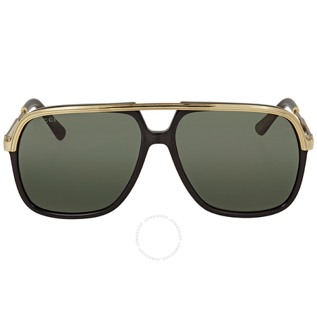 Gucci Green Square Sunglasses GG0200S 001 57 GG0200S 001 57