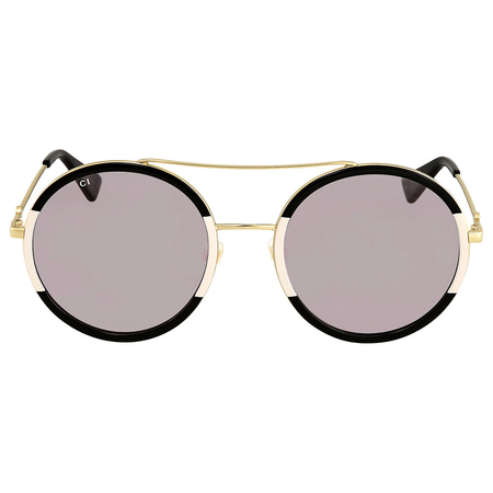 Gucci Pink Round Ladies Sunglasses GG0061S 006 56