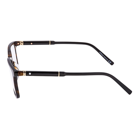 Montblanc Dark Havana Men's Square Eyeglasses MB0741-D 052 56