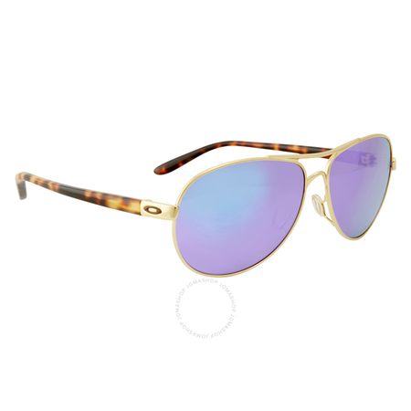 Oakley Feedback Violet Irid Polarized Ladies Sunglasses OO4079-407918-59