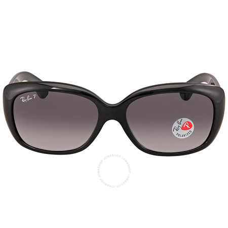 Ray Ban Jackie OHH Grey Gradient Rectangular Ladies Sunglasses RB4101 601/T3 58 RB4101 601/T3 58