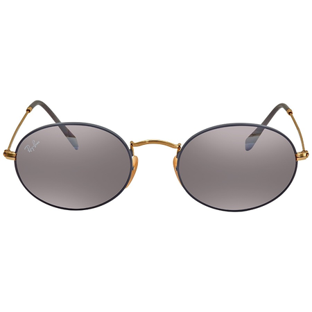Ray Ban Oval Grey Gradient Mirror Sunglasses Ladies Sunglasses RB35479154AH54