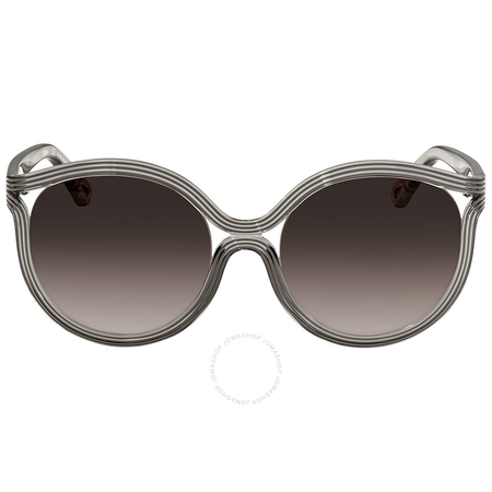 Chloe Brown Grey Gradient Round Sunglasses CE738S 035 57 CE738S 035 57