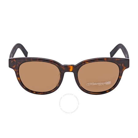 Dior Blacktie Brown Round Men's Sunglasses BLACKTIE182FS M6152IG 52 BLACKTIE182FS M6152IG 52