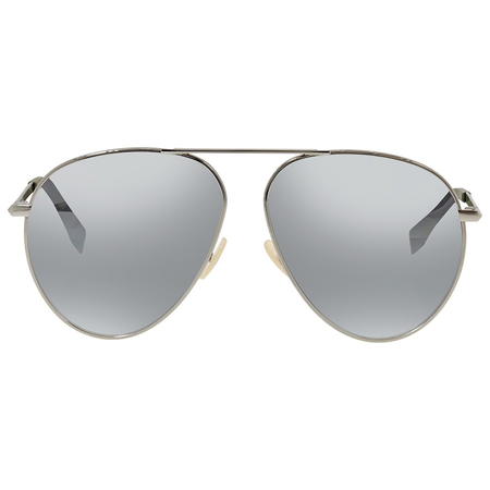 Fendi Fendi Around Grey Aviator Men's Sunglasses FFM0028S6LBT461 FFM0028S6LBT461