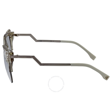 Fendi Iridia Grey Shaded Cat Eye Ladies Sunglasses FF 0041/S 27C52FU