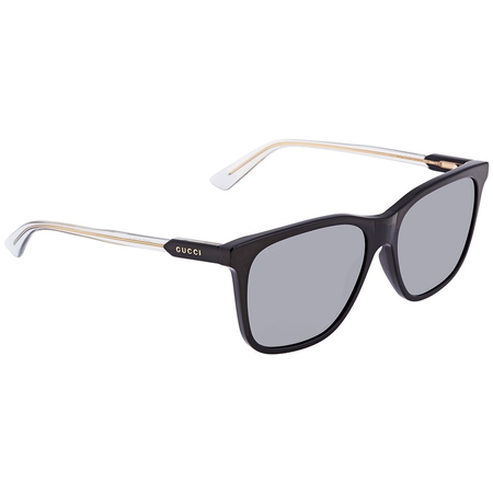 Gucci Gucci Grey Rectangular Men's Sunglasses GG0495S00557 GG0495S00557
