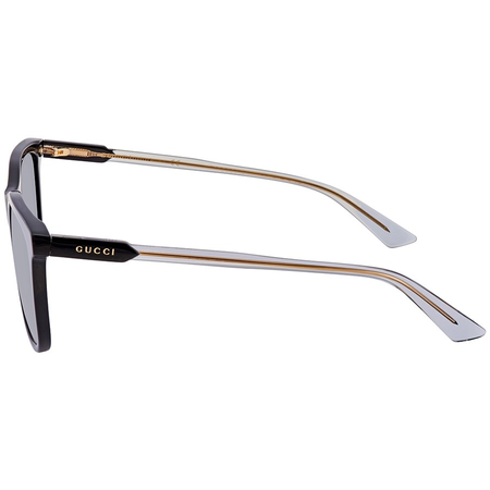 Gucci Gucci Grey Rectangular Men's Sunglasses GG0495S00557 GG0495S00557