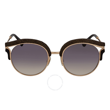 Jimmy Choo Grey Gradient Round Sunglasses LASH/S 539C 53 LASH/S 539C 53