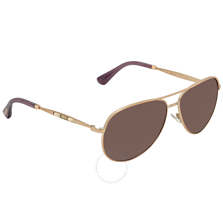 Jimmy Choo Mauve Aviator Sunglasses JEWLY/S 58XQ 58 JEWLY/S 58XQ 58