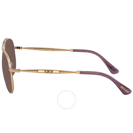 Jimmy Choo Mauve Aviator Sunglasses JEWLY/S 58XQ 58 JEWLY/S 58XQ 58