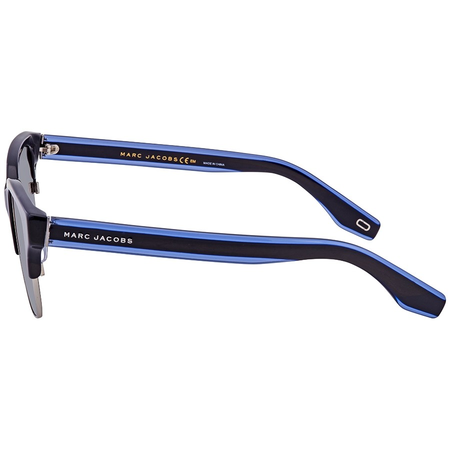Marc Jacobs Marc Jacobs Light Gray Silver Square Unisex Sunglasses MARC274S0PJP53 MARC274S0PJP53