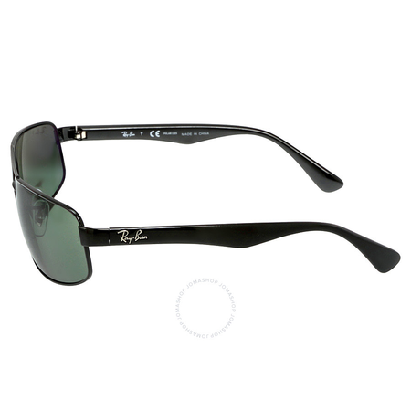 Ray Ban Ray-Ban 61 mm Sunglasses - Black / Polarized Green Classic G-15 RB3445 002/58 61-17