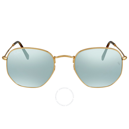 Ray Ban Hexagonal Silver Flash Men's Sunglasses RB3548N 001/30 51 RB3548N 001/30 51