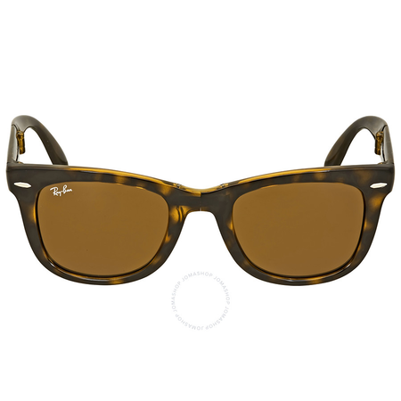 Ray Ban Rayban Folding Wayfarer Light Havana Tortoise  Resin Sunglasses RB4105 710 50-22