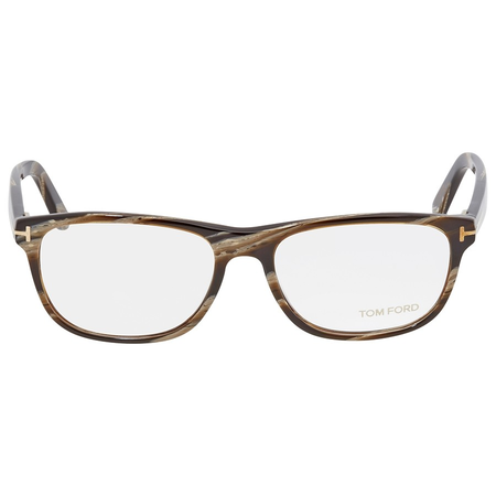 Tom Ford Tom Ford Brown Horn Rectangular Men's Eyeglasses FT5430-062-56 FT5430-062-56