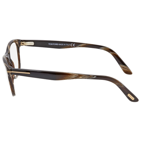 Tom Ford Tom Ford Brown Horn Rectangular Men's Eyeglasses FT5430-062-56 FT5430-062-56