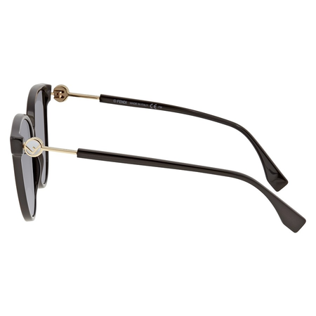 Fendi Fendi F is Fendi Grey Shaded Butterfly Ladies Sunglasses FF0345S807GB59 FF0345S807GB59