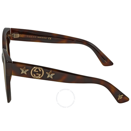 Gucci Brown Gradient Square Sunglasses GG0208S 003 49 GG0208S 003 49