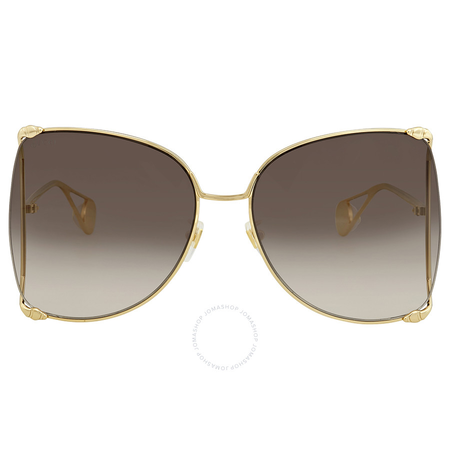 Gucci Grey Gradient Square Sunglasses GG0252S-002 63 GG0252S-002 63